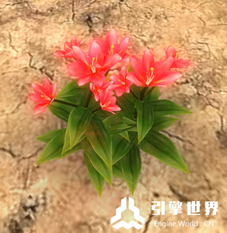 【U3D模型】 草植物模型细节真实花朵