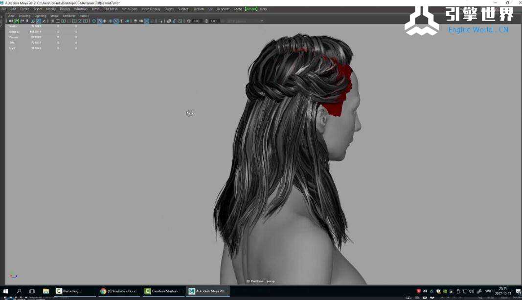 [视频教程] CGMA - Johan Lithvall為遊戲創造頭髮 头发 游戏 实时 插片5.jpg